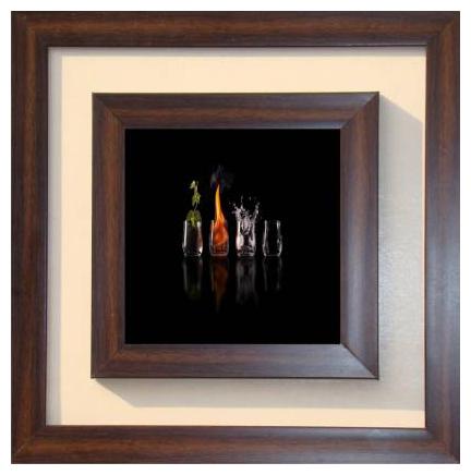 

Modern Art Lila Paintings Canvas With Frame 12 inch x 12 inch Painting