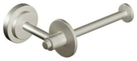 

Moen DN0709 Nickel Single Post Toilet Paper Holder From The Iso Collection