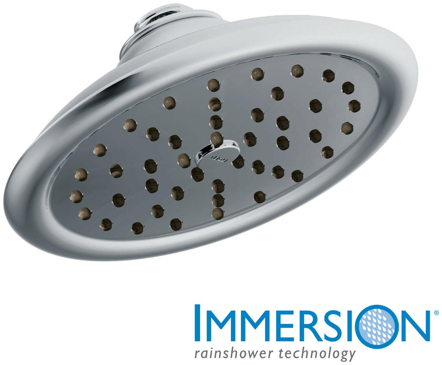 

Moen S6310 2 5 GPM Single Function Rain Shower Head - Chrome