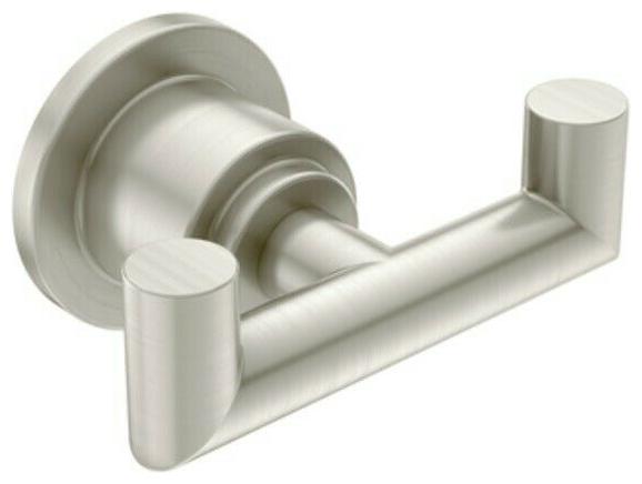 

Moen YB0803 Nickel Arris Double Robe Hook