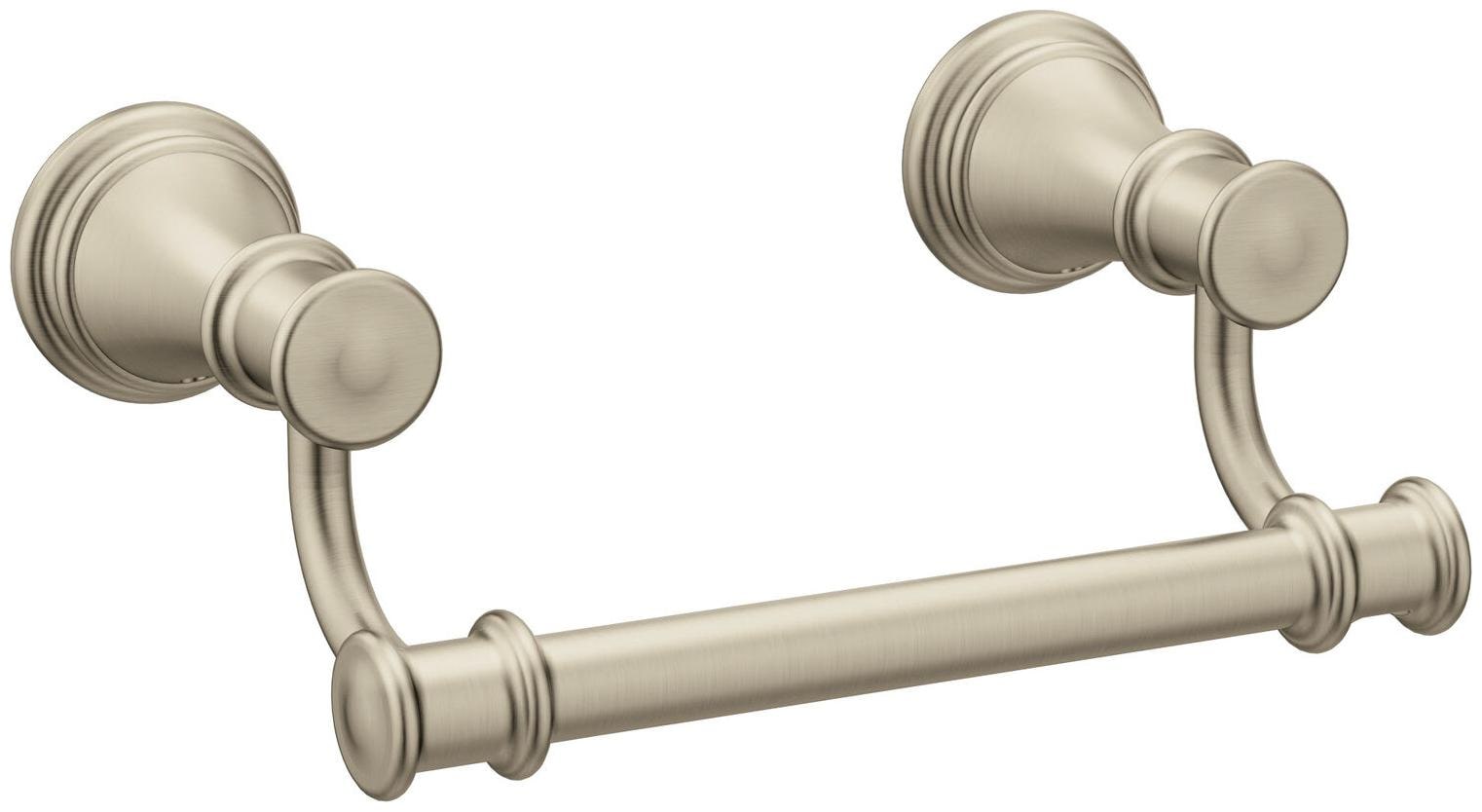 

Moen YB6408 Nickel Belfield Double Post Toilet Paper Holder