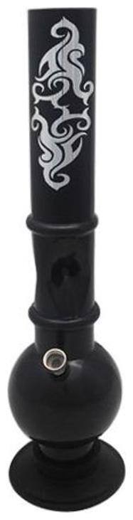 Moksha Acrylic Black Hookah Set of 1