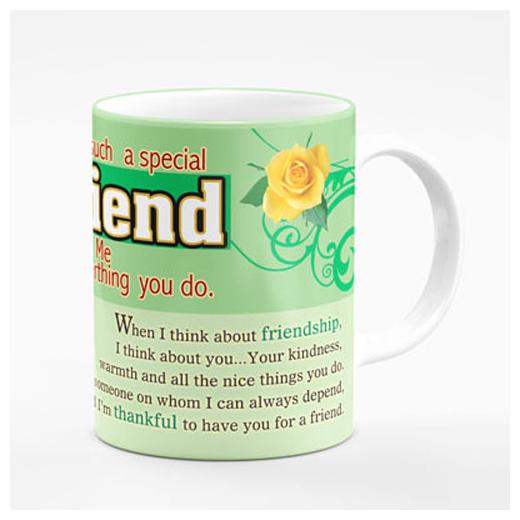 

Moments Memories Designer Friend And Friendship Wishes Printed For Tea And Coffee High Gloss-NV-289