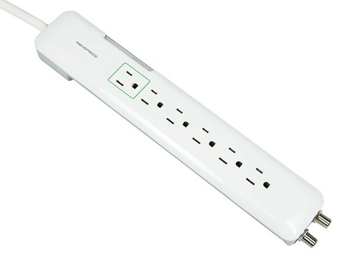 

MonoPrice 9199 6 Outlet Slim Power Surge Protector - 1080 Joules