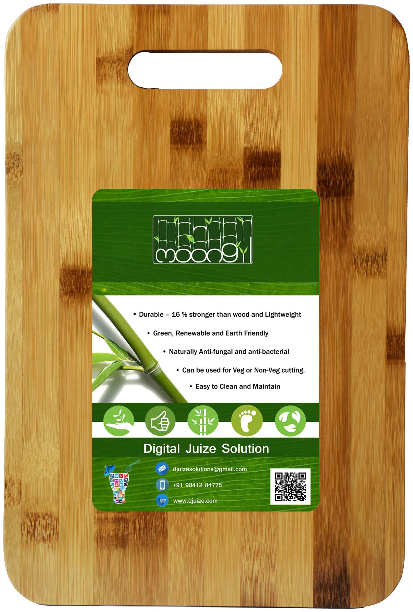 

Moongil Cutting and Chopping Bamboo Wood board best for vegetable and meat cutting Great accessory for kitchen - Fatty Medium