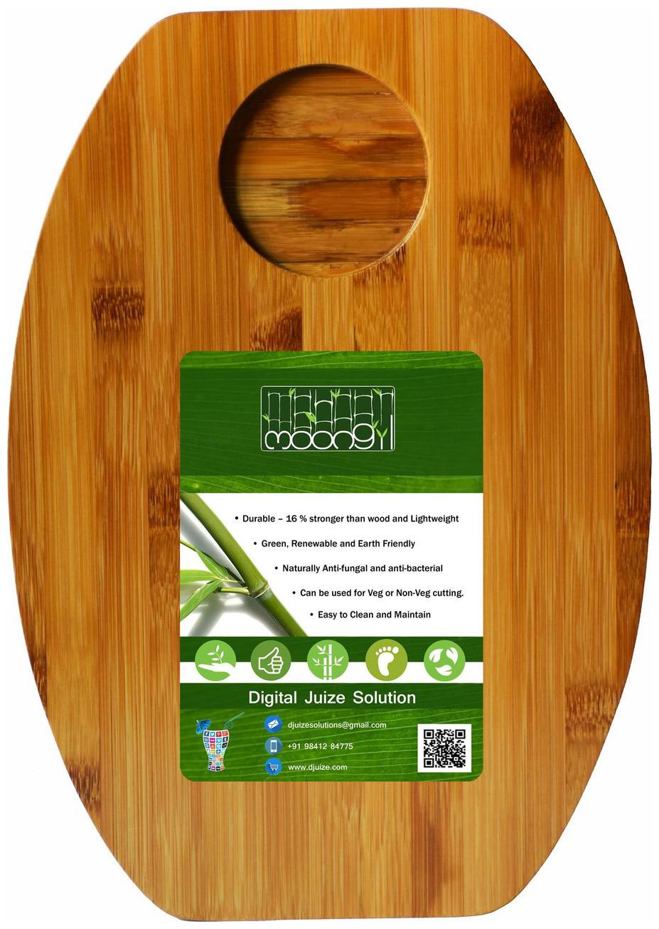 

Moongil Cutting and Chopping Bamboo Wood board best for vegetable and meat cutting -Tray