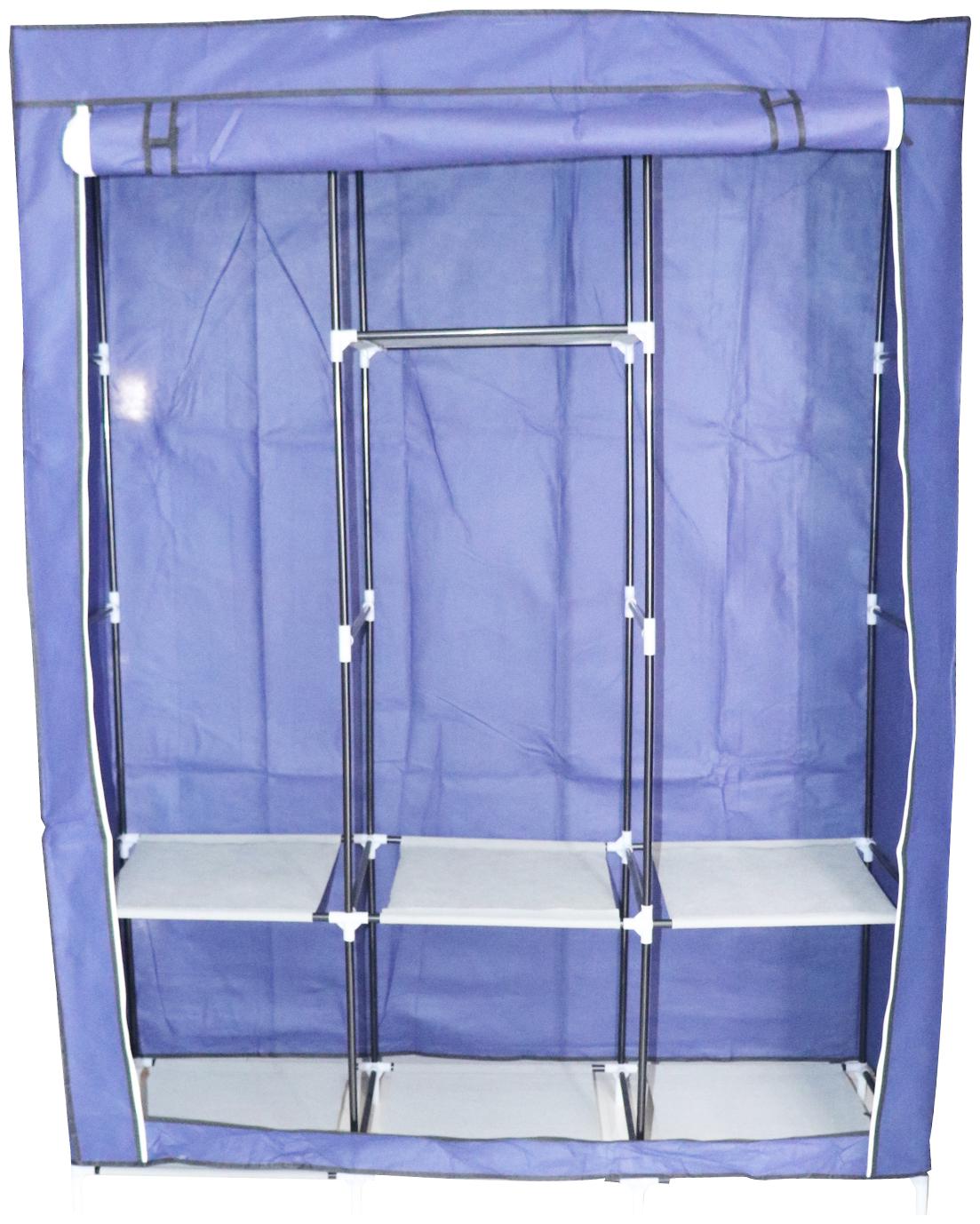 

Mopi Storage Wardrobe-Cyan Blue- Micro Fiber Collapsible Wardrobe (Finish Color - Cyan-Blue)