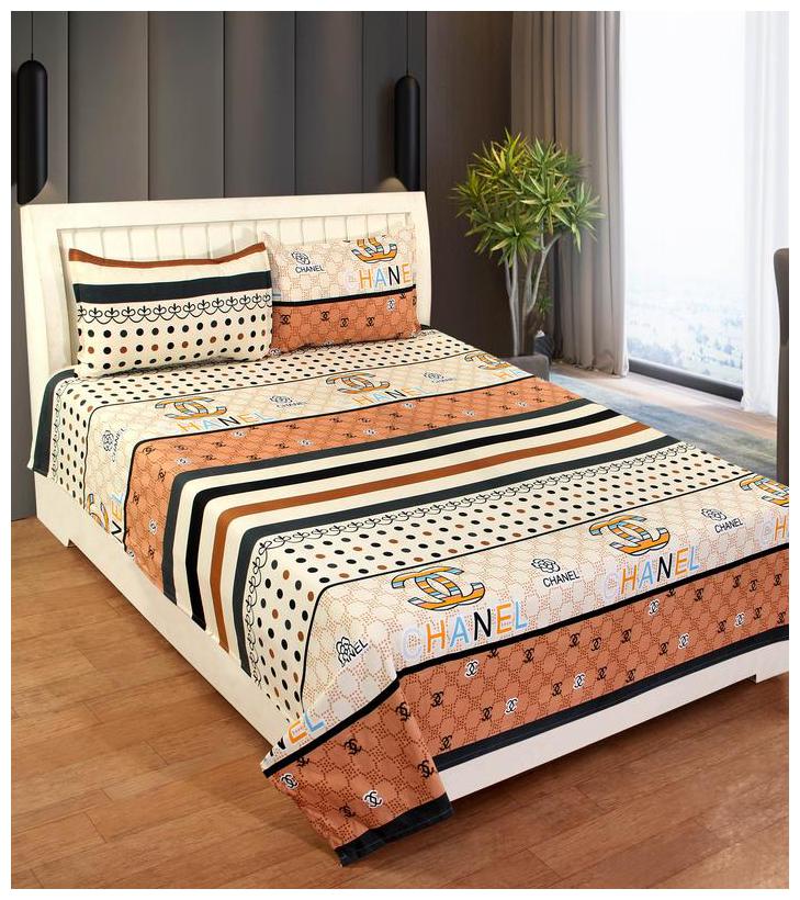 

Morado Cotton Printed Double Size Bedsheet 400 TC ( 1 Bedsheet With 2 Pillow Covers Multi )