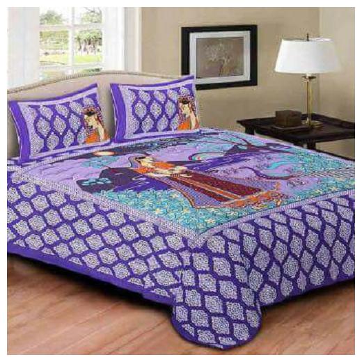 

Morado Cotton Printed Double Size Bedsheet 144 TC ( 1 Bedsheet With 2 Pillow Covers Multi )