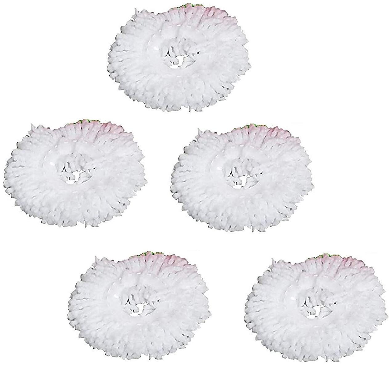 

Morado Mop Head Replacement Refill 75 Grams Each 30-32cm Microfibre Diameter White Set of 5