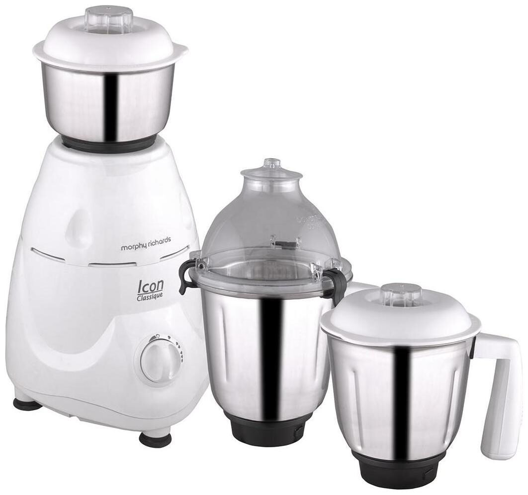 

Morphy Richards ICON CLASSIQUE 750 W Mixer Grinder ( White 3 Jars )
