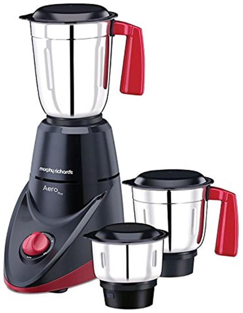 

Morphy Richards AERO PLUS 500 W Mixer Grinder ( Black Red 3 Jars )
