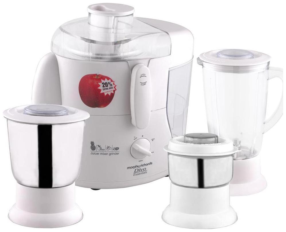 

Morphy Richards DIVO ESSENTIALS 500 W Juicer Mixer Grinder ( White 3 Jars )