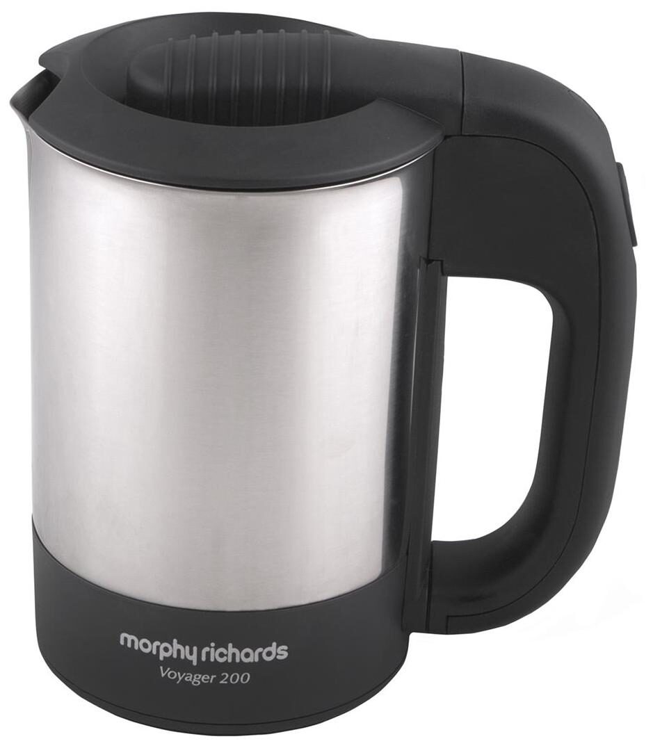 

Morphy Richards RICHARDS VOYAGER 0 5 L Silver Black Electric Kettle ( 1000 W )
