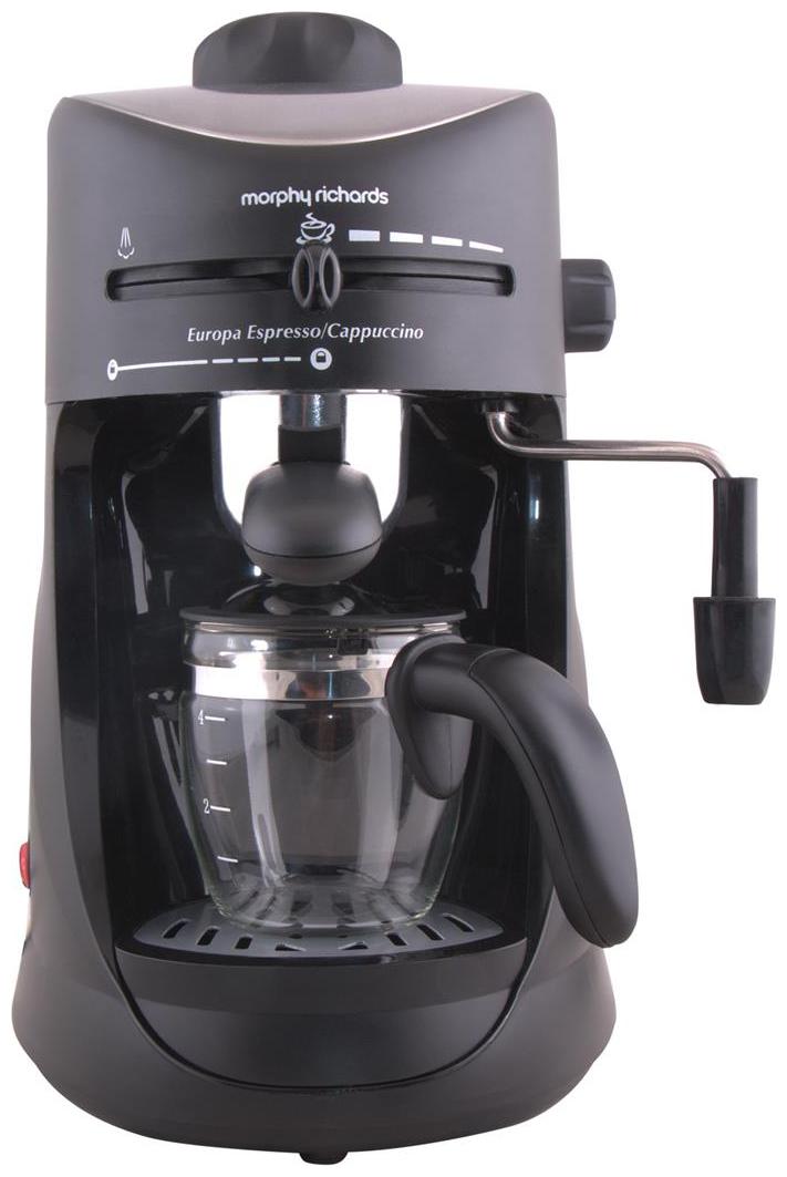 

Morphy Richards Europa Espresso Cappuccino CM 4 Cups Coffee Maker (Black)
