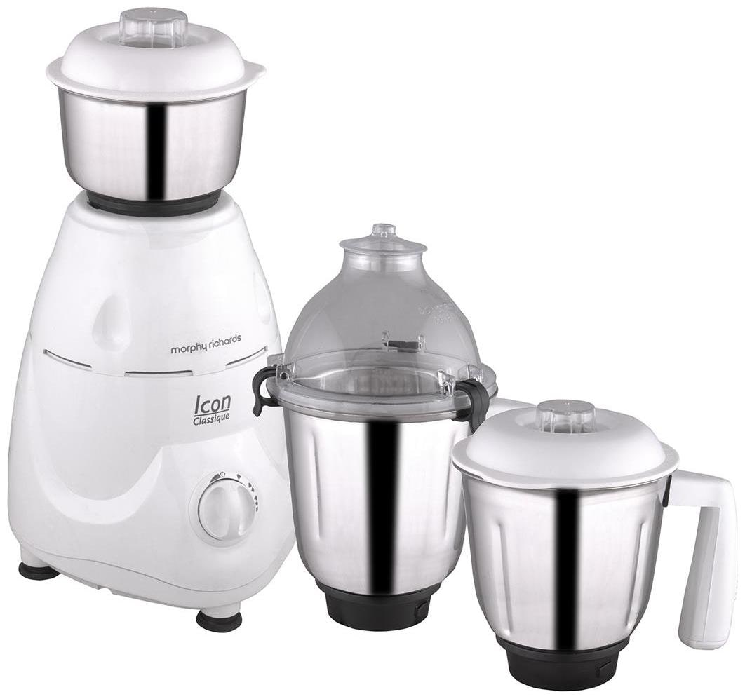 

Morphy Richards ICON CLASSIQUE 750 W Mixer Grinder ( White 3 Jars )