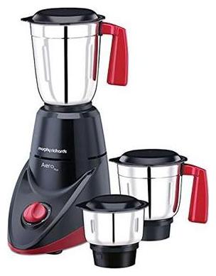 

Morphy Richards AERO PLUS 500 W Mixer Grinder ( Black Red 3 Jars )