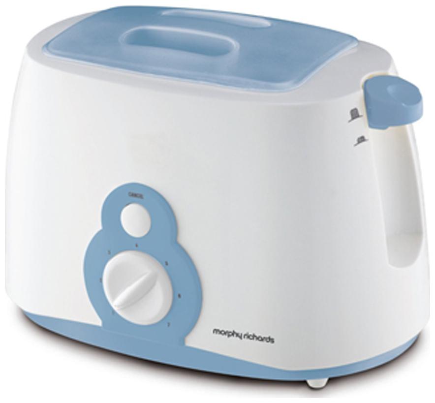 

Morphy Richards AT-202 2 Slices Pop-Up Toaster - White blue