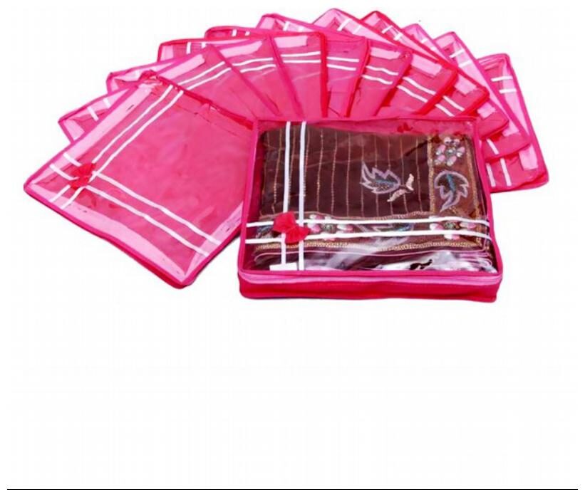 

MOTHERLAND Stylish Saree Cover (Set of 12)