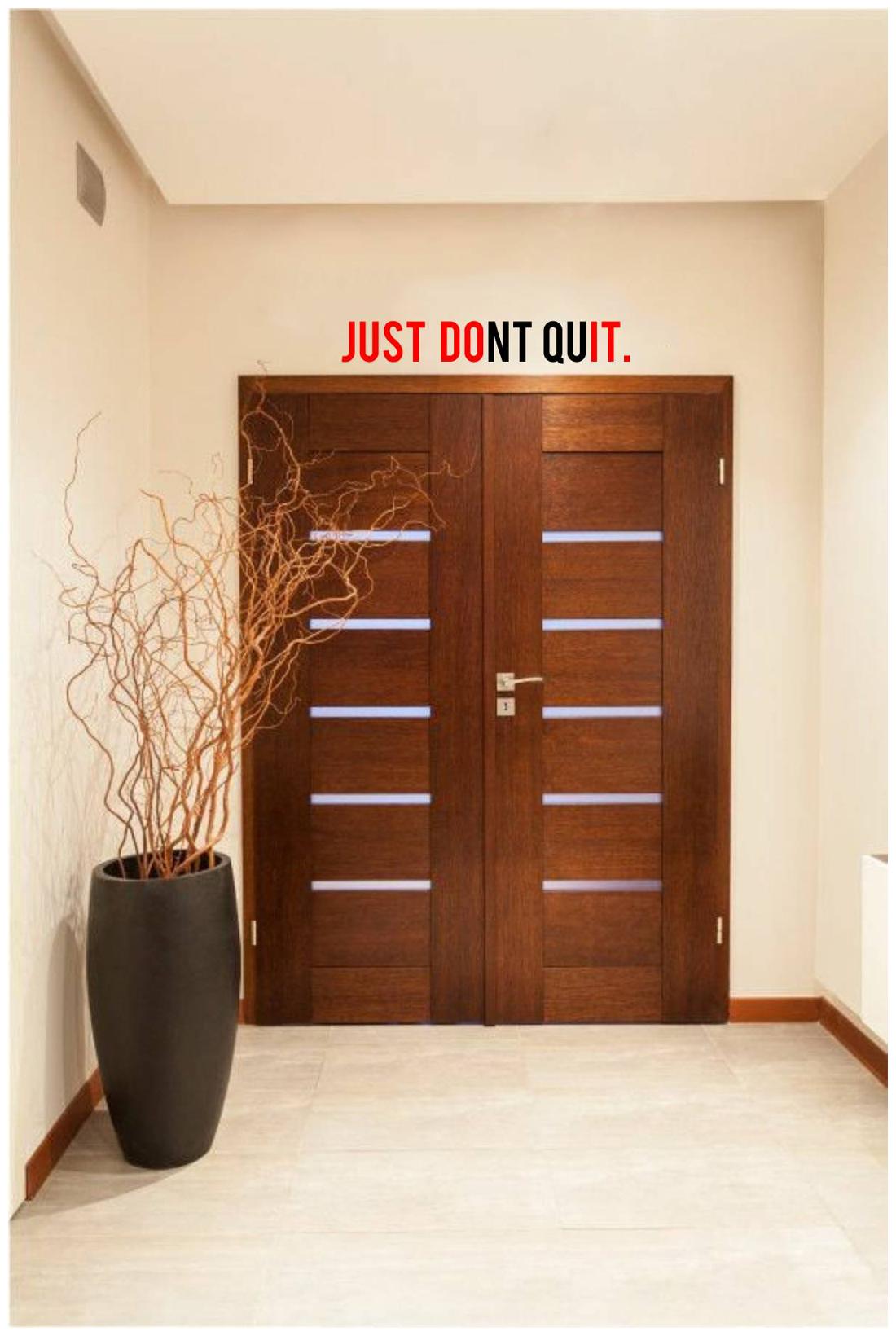 

Rawpockets Wall Stickers Motivational Quote Just Don t Quit