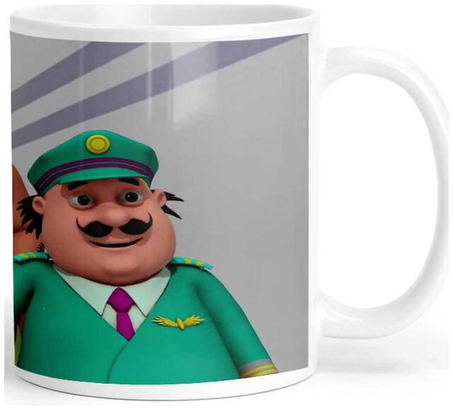 Motu Patlu Cartoon Coffee Mug for Friends/Birthday Gifts for Kids/Return Gifts by Ashvah-Mug-2039