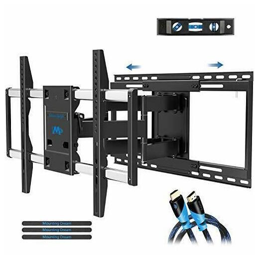 

Mounting Dream TV Mount Full Motion with TV Centering Design(Up to 24 Studs)