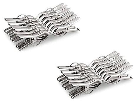 

MPI Stainless Steel Multipurpose Cloth Clip Cloth Pegs Laundry Home Pack of 24