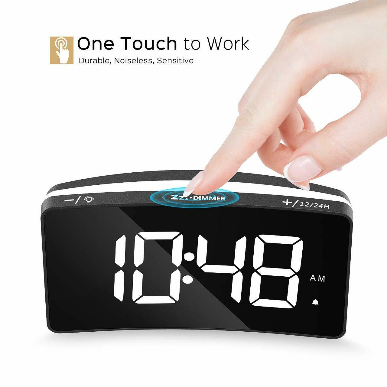 

Mpow 5inch Digital Alarm Clock LED Night Light LCD Display Snooze Clock Dimmer