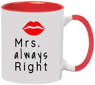 Mrs. Always Right Ceramic Coffee Mug by Ashvah-MUG1175