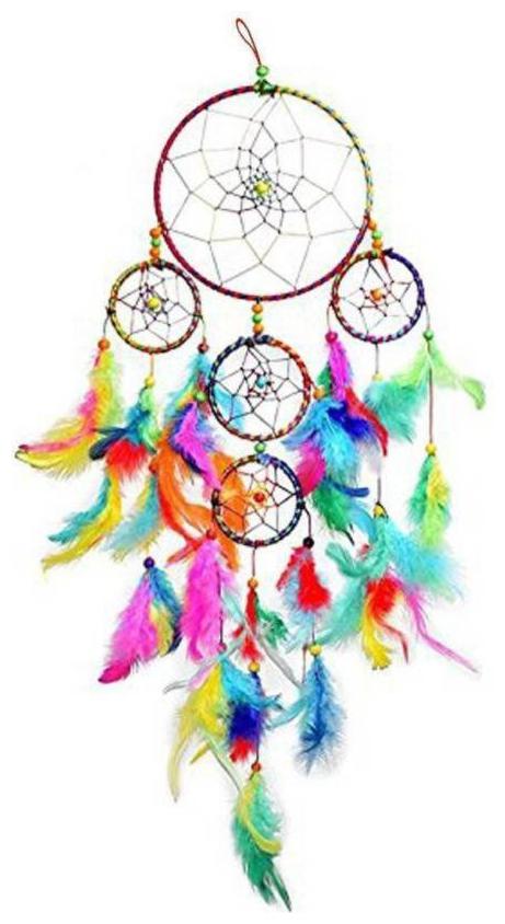 

Ms Trading Company Attract Positive Dreams Decorative Showpiece - 20 Cm (Feather )