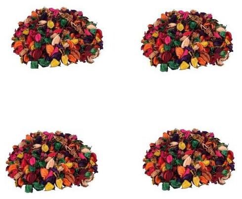 

MS TRADING COMPANY Natural Home Decor Potpourri Leaves for Indoor Outdoor Decoration Showpiece Vase Fillers (Set of 4)