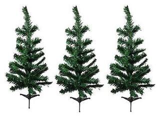 Buy Mstc 1feet Artificial Mini Christmas Tree Set Of 3 Assorted
