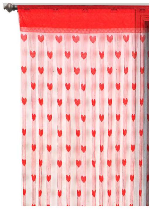 

MSTC 213 cm (7 ft) Polyester Door Curtain (Pack Of 2) (Striped Red)