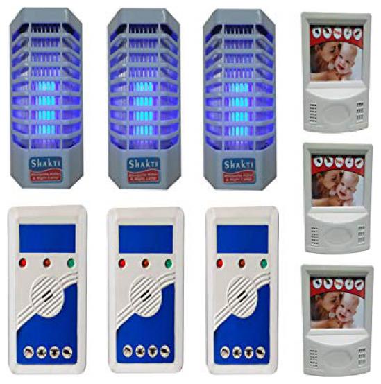 

QUXXA Combo of 9 Family Care Protection Peston Pest Repeller Suraksha Pest Repeller and Mosquito Insect Killer cum Night lamp