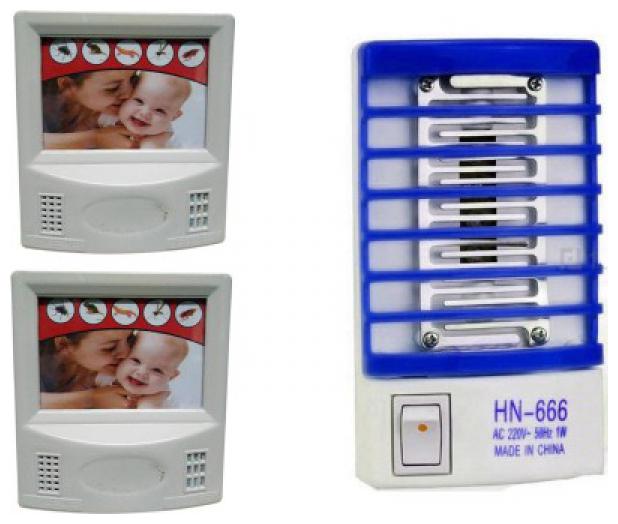 

QUXXA Combo of 3 Imported Killer cum Night Lamp and Suraksha Pest Repeller Air freshener