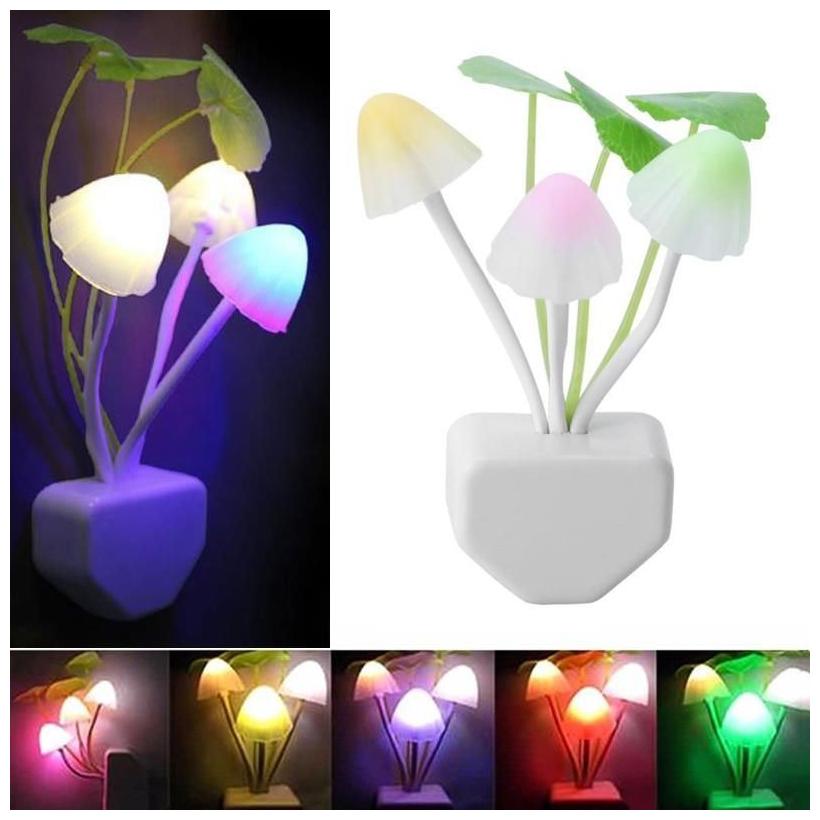 

QUXXA Light Sensor Color Changing Mushroom Night Lamp