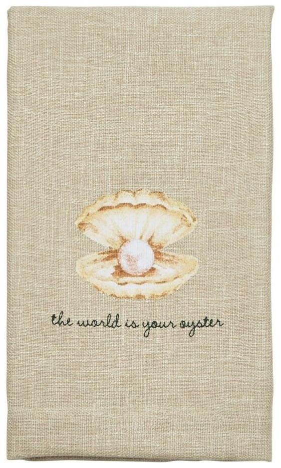 

Mud Pie E9 Natural Beauties Sea Sentiment Dish Towel 23x18in 44000019 Choose
