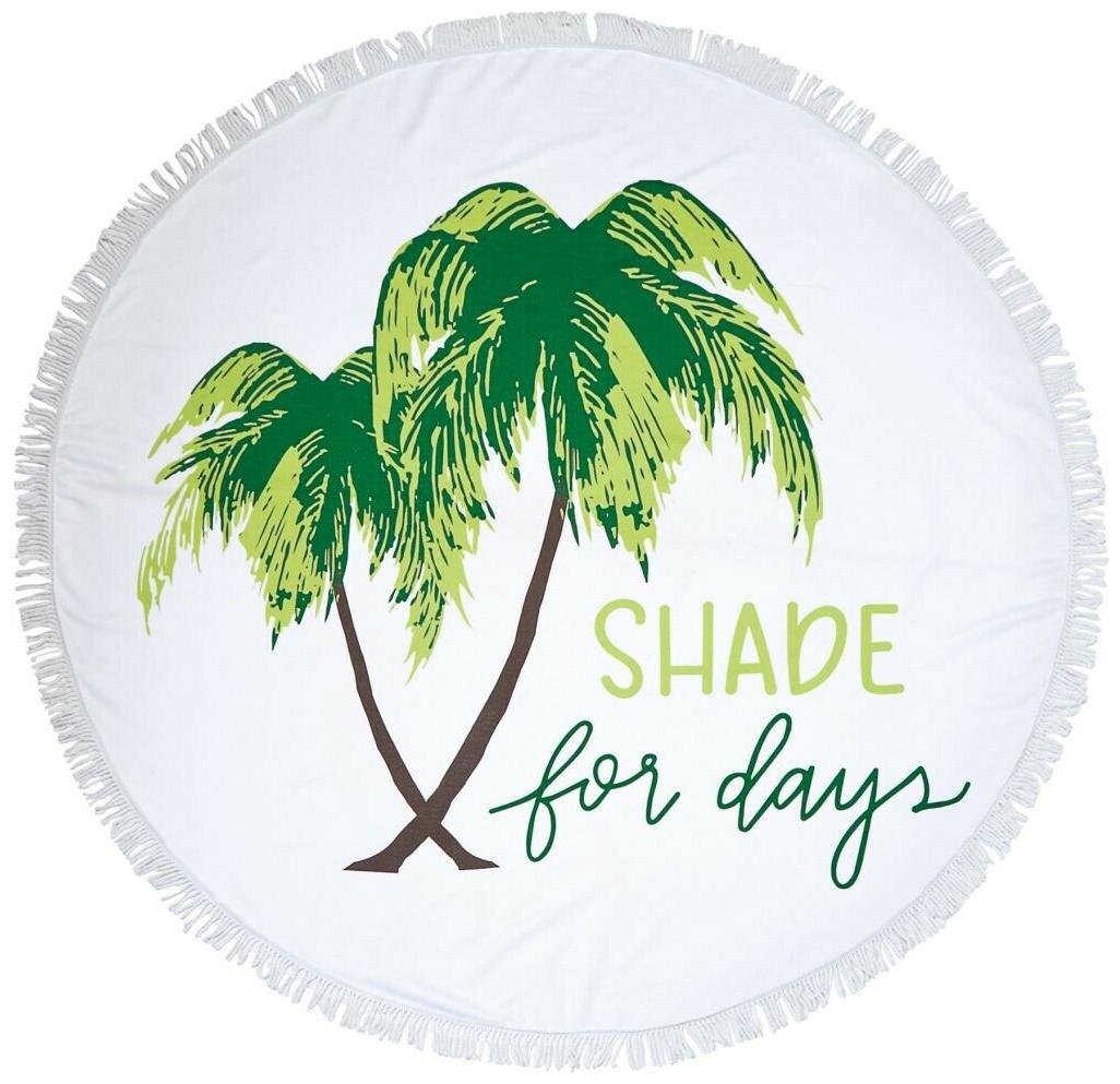 

Mud Pie E9 Resort Beach Pool 59in Dia Tropic Round Circle Towel 80040003 Choose