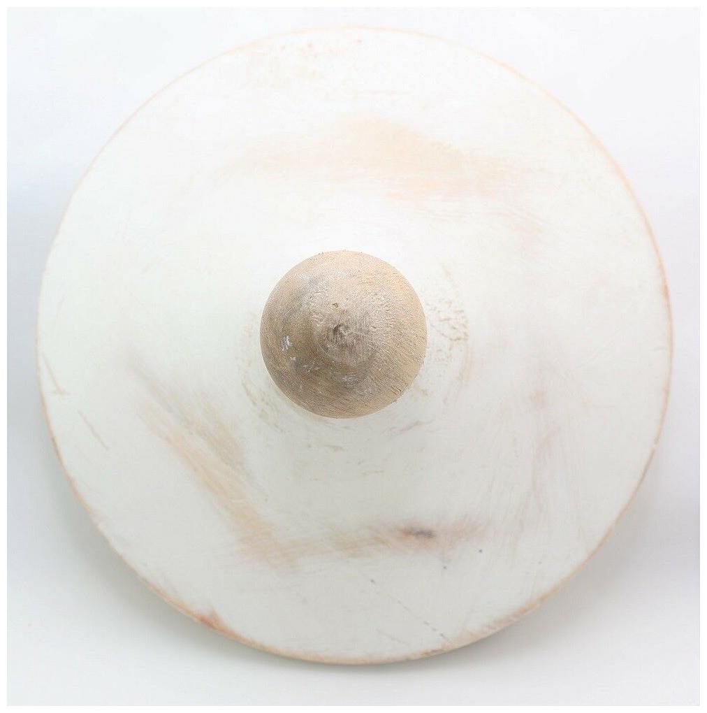 

Mud Pie White-Washed Wood Canister Replacement 5 5 Dia Lid Medium 4935003-LidM