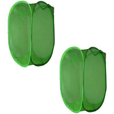 

VAGMI Polyester Assorted Laundry Basket ( Set of 2 )