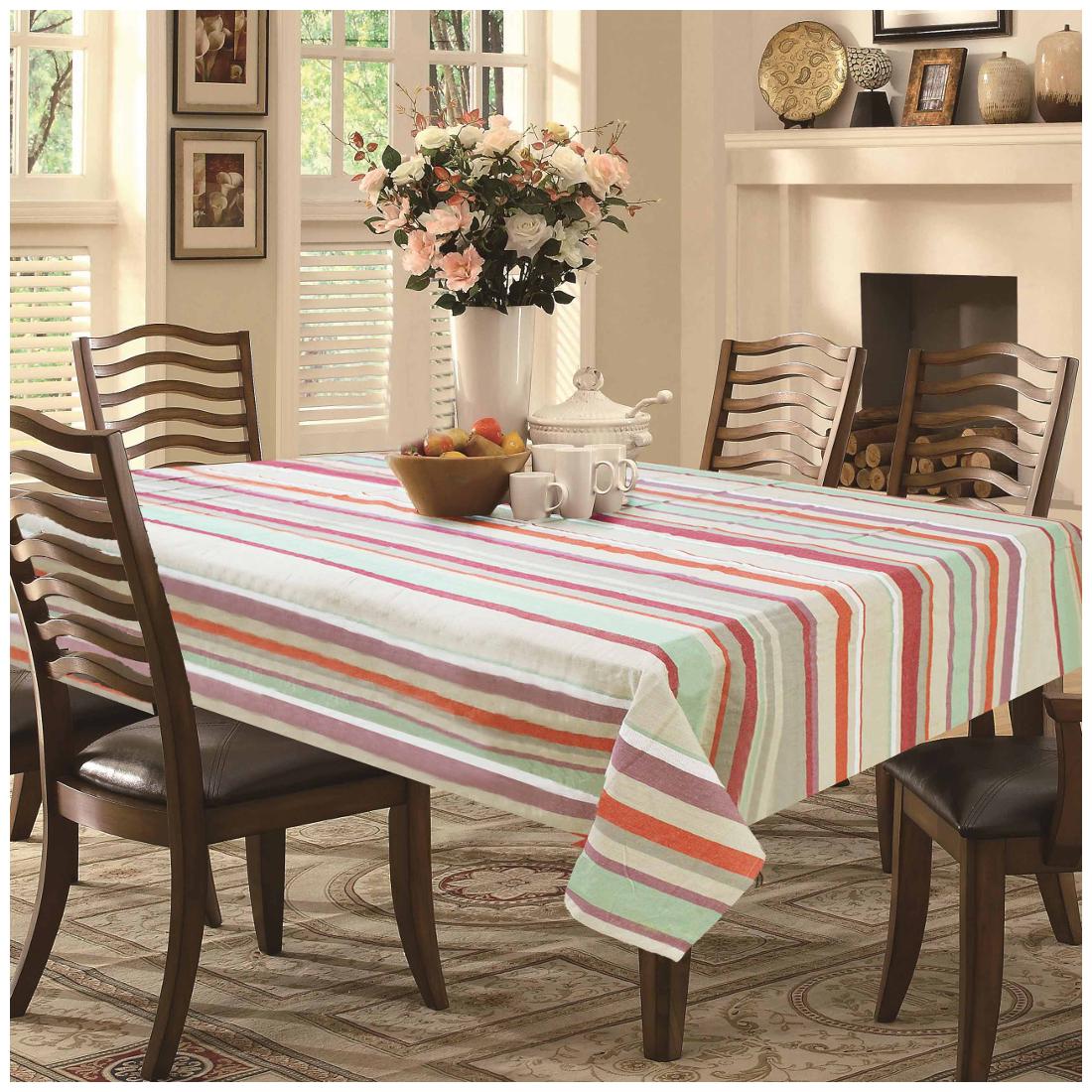 

Multicolor stripe table Cover