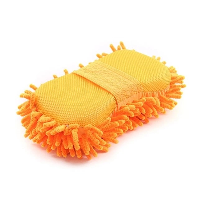 

Multipurpose Microfiber Wash Dry Cleaning Sponge Glove (1Pc) Assorted Color