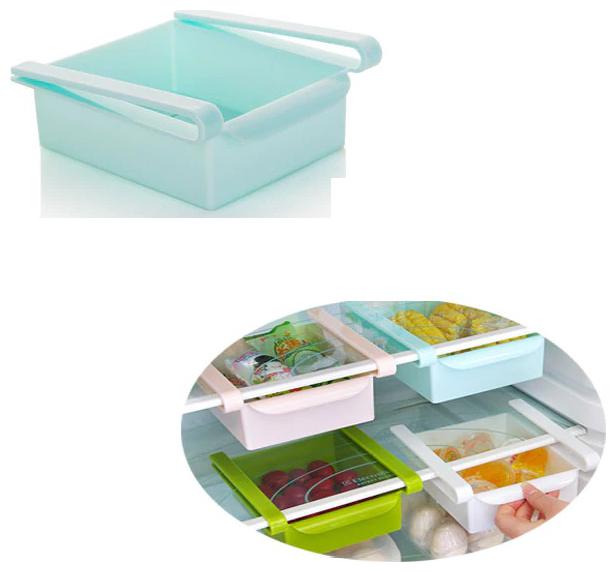 

Multipurpose Fridge Storage Tray Plastic Fridge Container Utility Box Plastic Kitchen Rack (1Pc) Assorted Color
