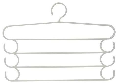 

Multipurpose Plastic 4 Layer Pants Hanging Space Saving (1Pc) Multicolor