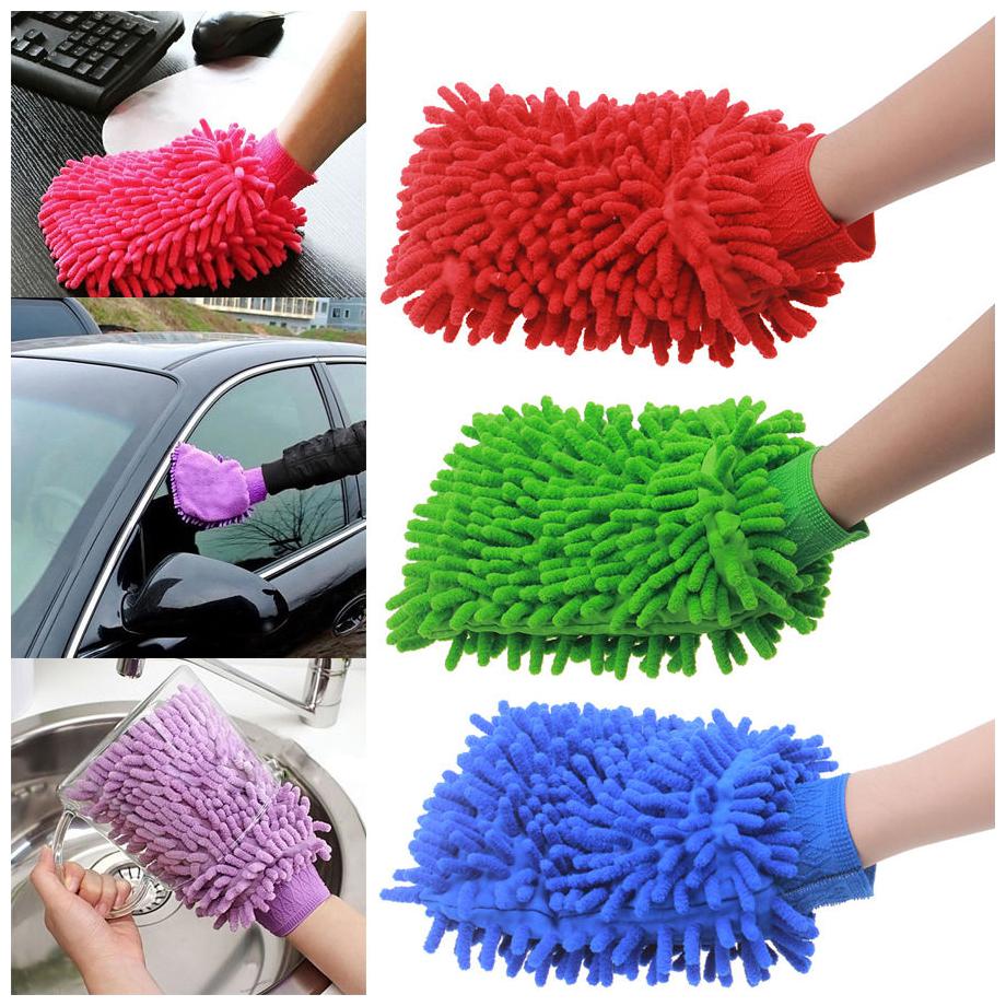 

Multipurpose Use Cleaning Microfiber Hand Gloves (Pack of 3) Assorted Color