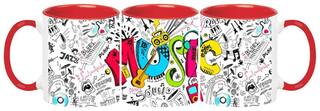 Music Ceramic Coffee Mug by Ashvah - MUG1528