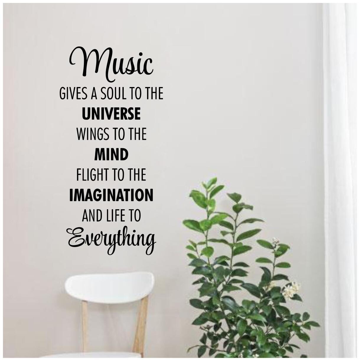 

Rawpockets Wall Stickers Music Quote
