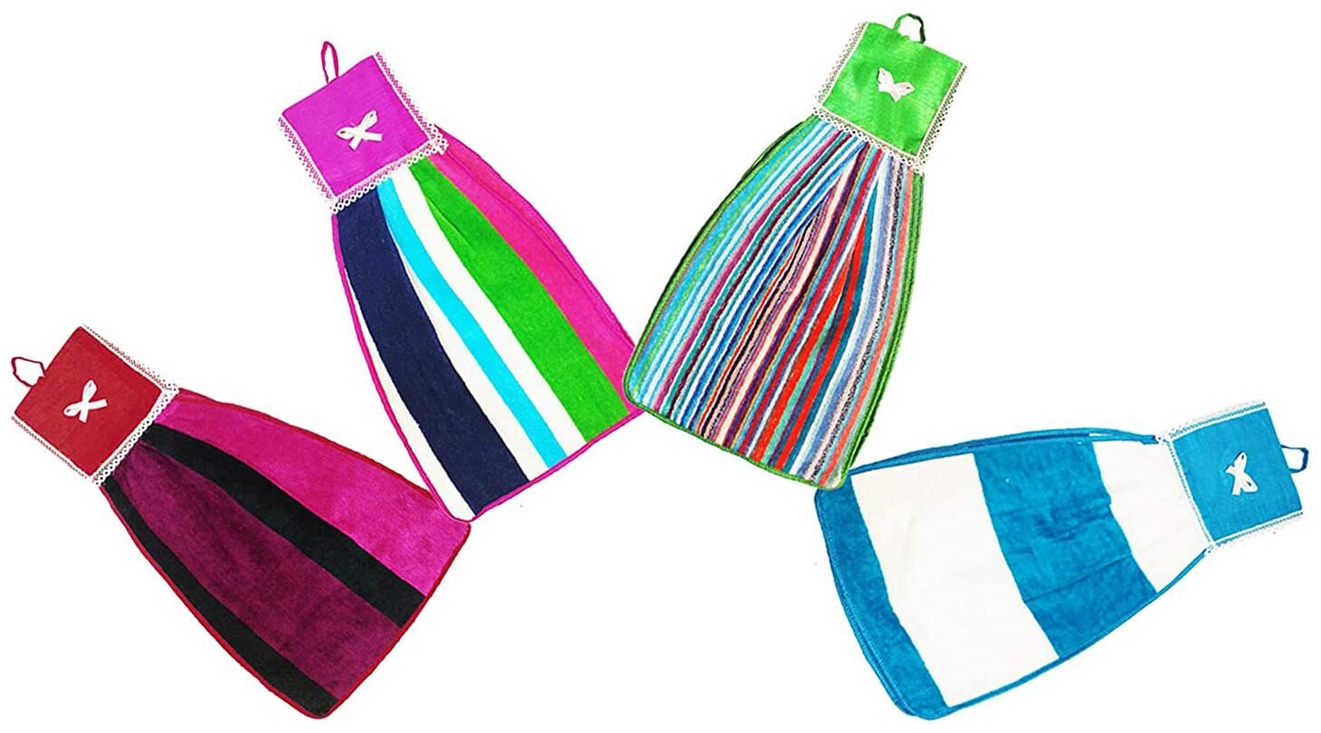

N G PRODUCTS 300 GSM Cotton Hand Towel ( 4 Pieces Multi )