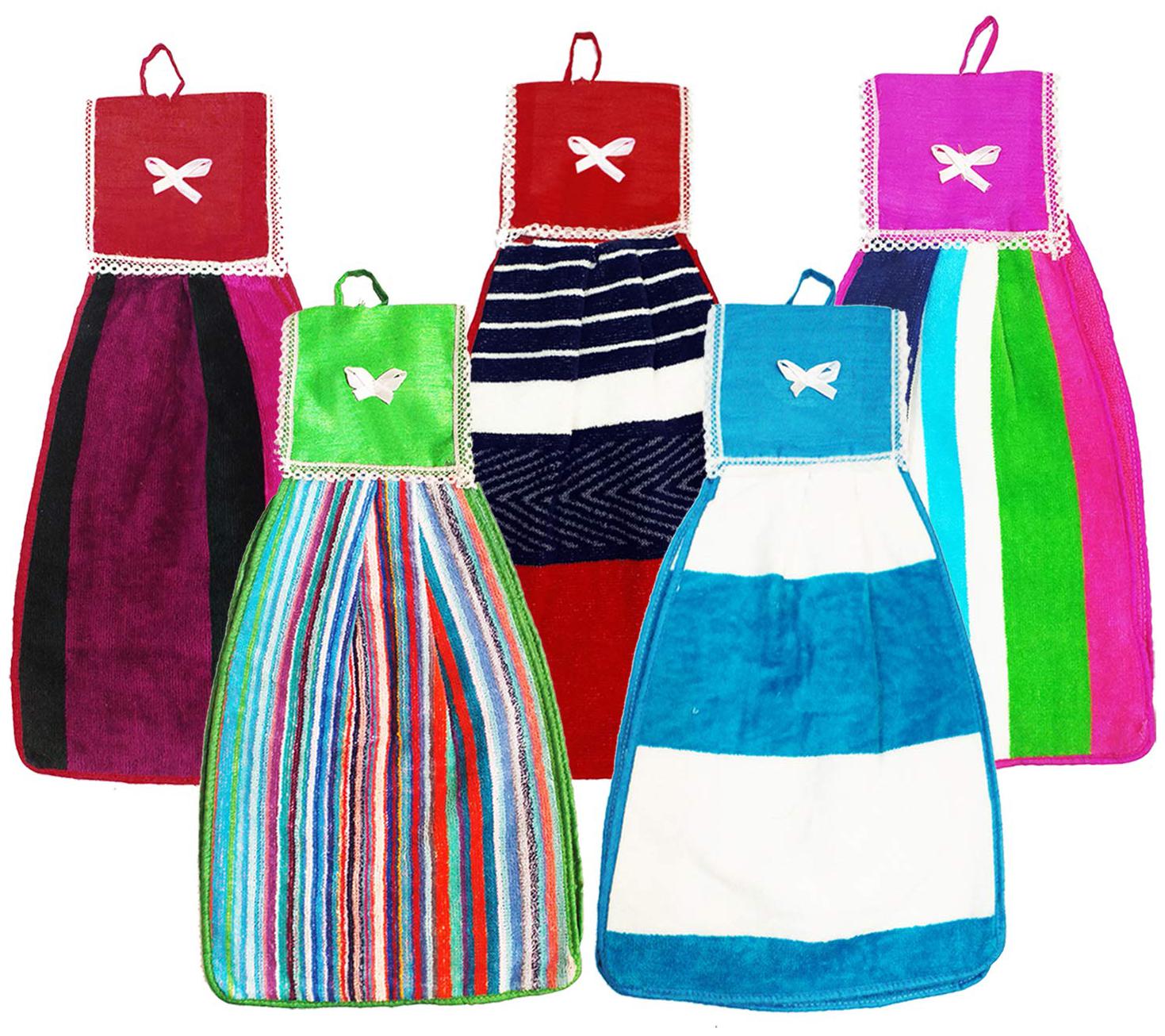 

N G PRODUCTS 300 GSM Cotton Hand Towel ( 5 Pieces Multi )