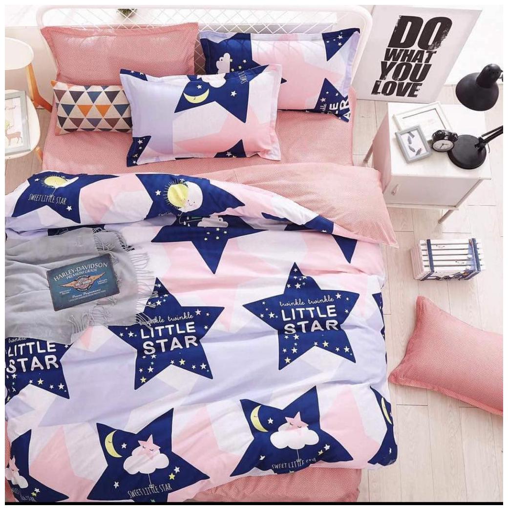 

N G PRODUCTS Cotton Printed Double Size Bedsheet 180 TC ( 1 Bedsheet With 2 Pillow Covers Peach )